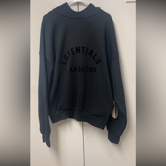 Essentials Black Hoodie - Picture 1 of 2